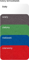Termookładki kolory wzory materiałów eksploatacyjnych