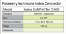 Parametry niszczarek Kobra Compactor